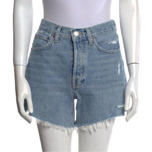 Agolde Parker Long Denim Shorts